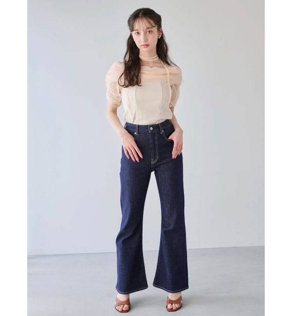 dazzlin「シアーオフショルダートップス」|Tシャツ・カットソー|