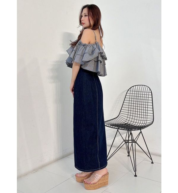 MERCURYDUO「オフショルフリルブラウス」|シャツ・ブラウス|