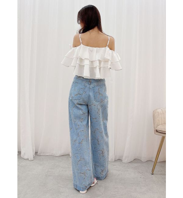 MERCURYDUO「オフショルフリルブラウス」|シャツ・ブラウス|