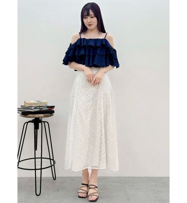 MERCURYDUO「オフショルフリルブラウス」|シャツ・ブラウス|