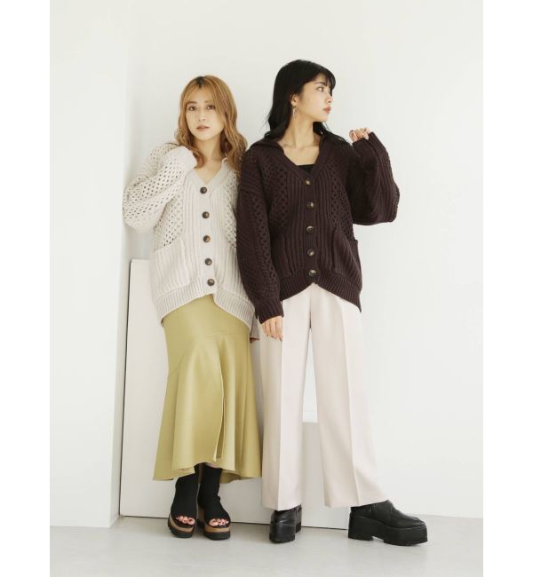 MURUA「ハイウエストベルトワイドパンツ」|その他|