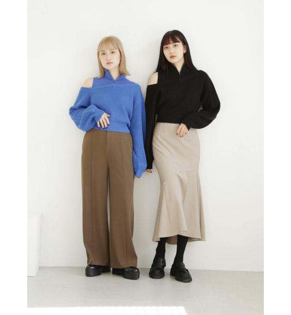 MURUA「ハイウエストベルトワイドパンツ」|その他|