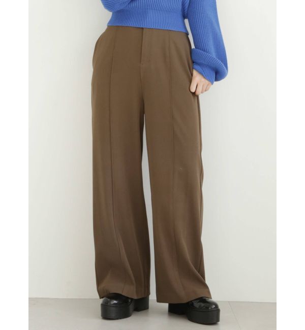 MURUA「ハイウエストベルトワイドパンツ」|その他|モカ