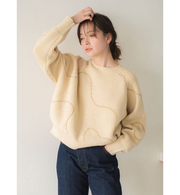 Ungrid「テープデザインルーズニット」|ニット・セーター|