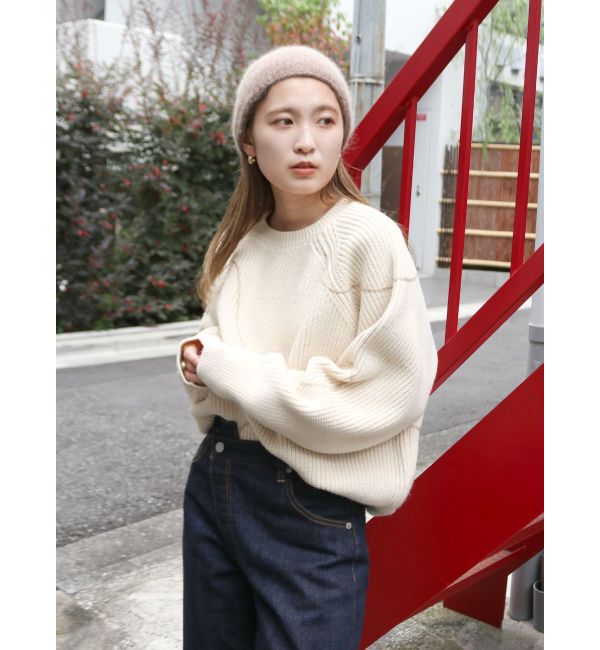 Ungrid「テープデザインルーズニット」|ニット・セーター|