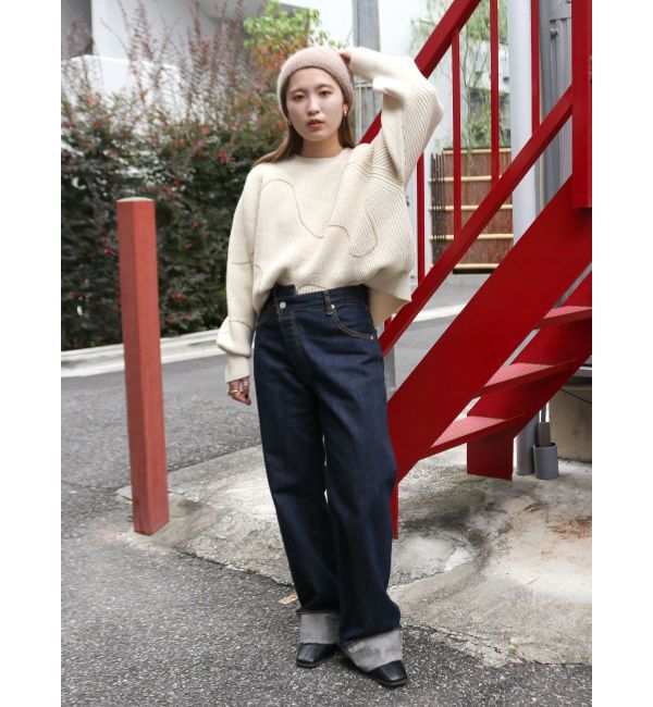 Ungrid「テープデザインルーズニット」|ニット・セーター|