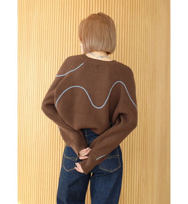 Ungrid「テープデザインルーズニット」|ニット・セーター|