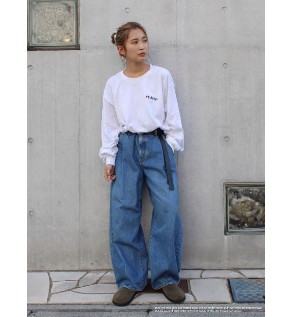 Ungrid「Jeep?ロゴロングスリーブTee」|Tシャツ・カットソー|