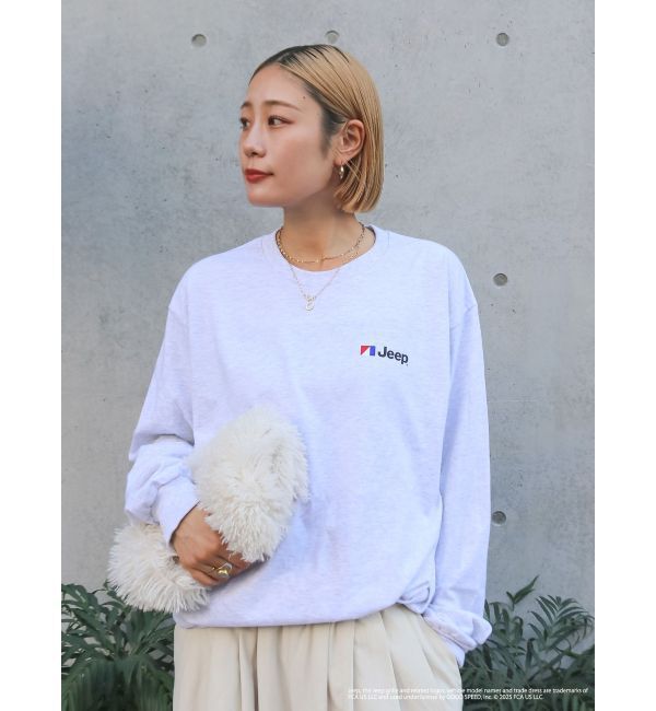 Ungrid「Jeep?ロゴロングスリーブTee」|Tシャツ・カットソー|