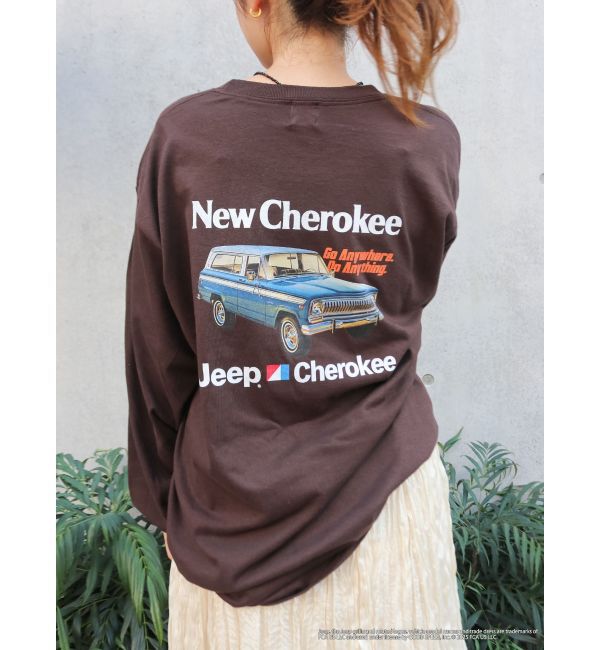 Ungrid「Jeep?ロゴロングスリーブTee」|Tシャツ・カットソー|