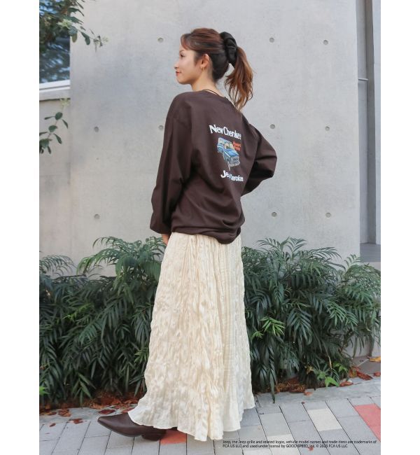 Ungrid「Jeep?ロゴロングスリーブTee」|Tシャツ・カットソー|