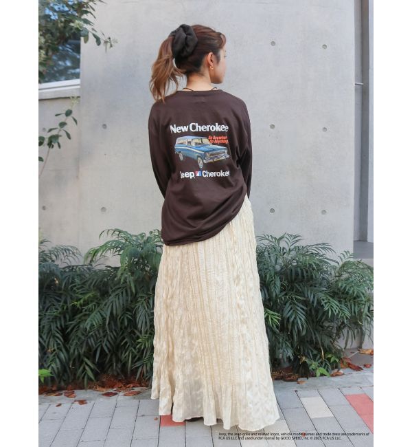 Ungrid「Jeep?ロゴロングスリーブTee」|Tシャツ・カットソー|