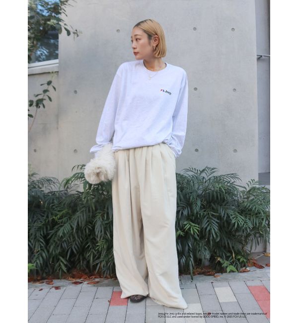 Ungrid「Jeep?ロゴロングスリーブTee」|Tシャツ・カットソー|