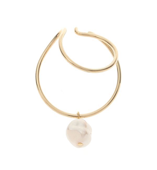 LAGUNAMOON「カーブフォルムパールイヤーカフ」|イヤーカフ|