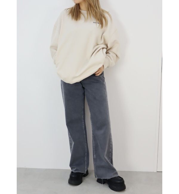 EVRIS「シンプルワイドデニムパンツ」|デニム|