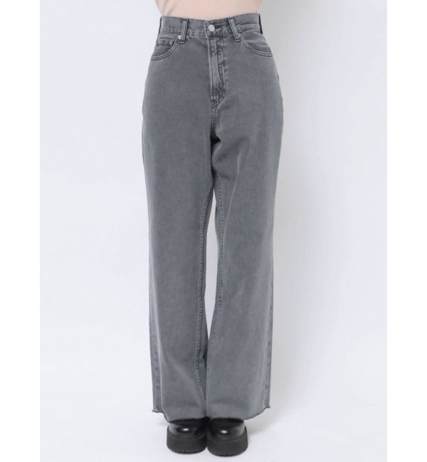 EVRIS「シンプルワイドデニムパンツ」|デニム|