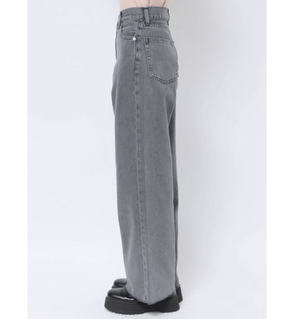 EVRIS「シンプルワイドデニムパンツ」|デニム|