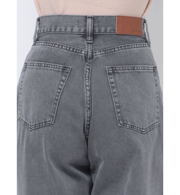 EVRIS「シンプルワイドデニムパンツ」|デニム|