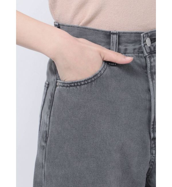 EVRIS「シンプルワイドデニムパンツ」|デニム|