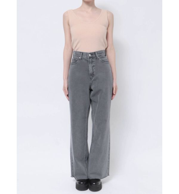 EVRIS「シンプルワイドデニムパンツ」|デニム|