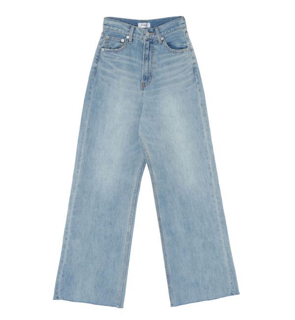 EVRIS「シンプルワイドデニムパンツ」|デニム|