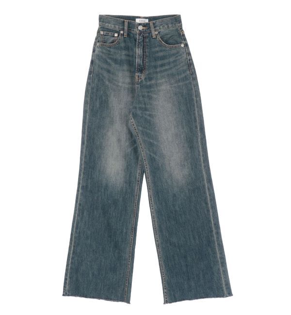 EVRIS「シンプルワイドデニムパンツ」|デニム|