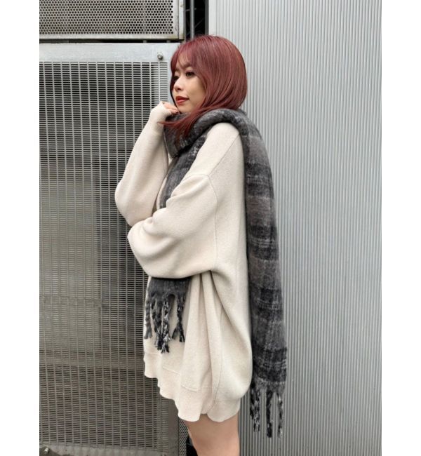 EVRIS「バックロゴオーバーサイズニットトップス」|ニット・セーター|