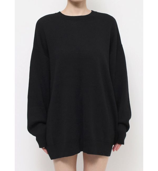 EVRIS「バックロゴオーバーサイズニットトップス」|ニット・セーター|