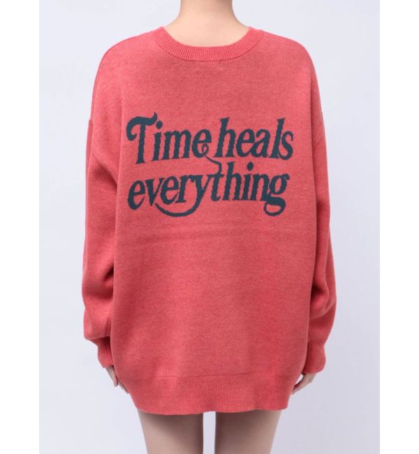 EVRIS「バックロゴオーバーサイズニットトップス」|ニット・セーター|