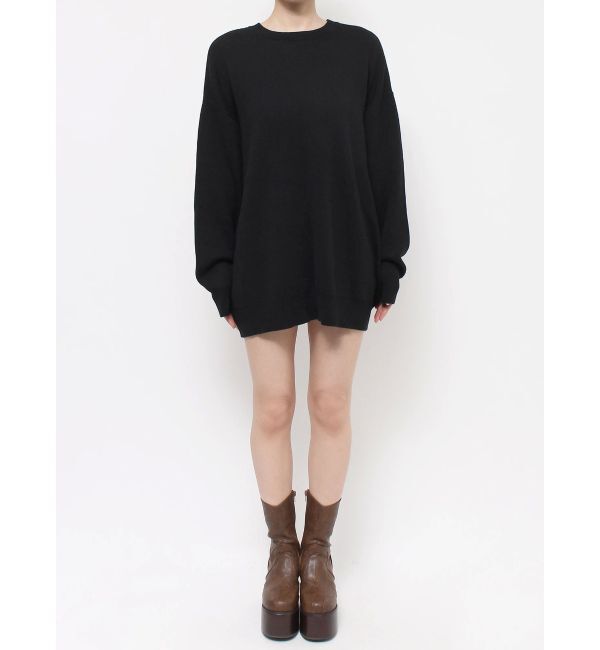 EVRIS「バックロゴオーバーサイズニットトップス」|ニット・セーター|