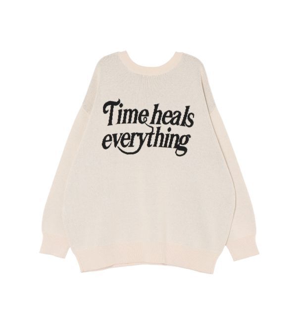 EVRIS「バックロゴオーバーサイズニットトップス」|ニット・セーター|