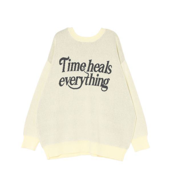 EVRIS「バックロゴオーバーサイズニットトップス」|ニット・セーター|