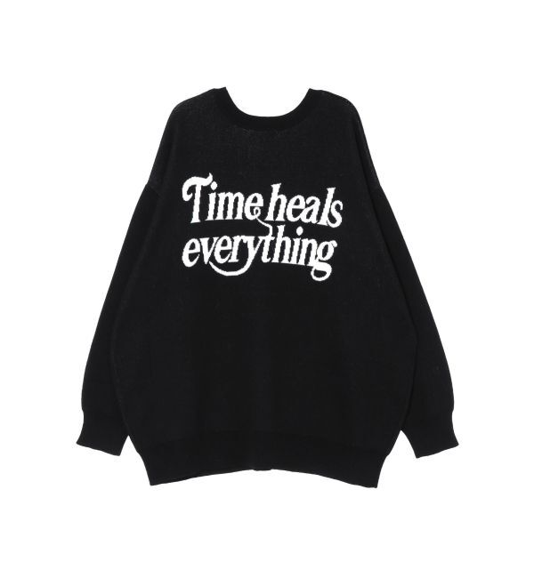 EVRIS「バックロゴオーバーサイズニットトップス」|ニット・セーター|