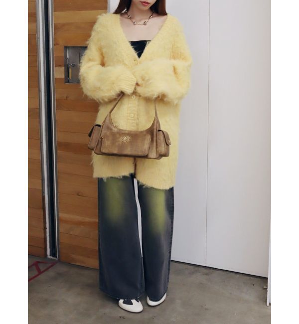 EVRIS「カラールーズワイドデニムパンツ」|デニム|