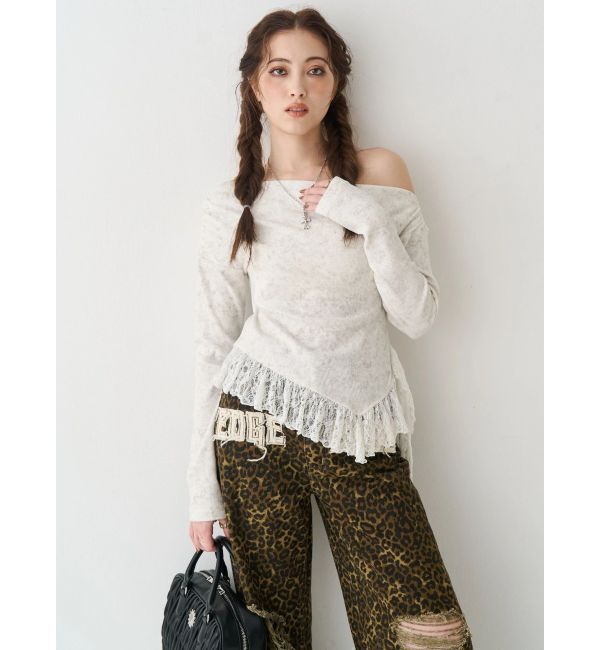 EVRIS「グラフィックワイドパンツ」|その他|