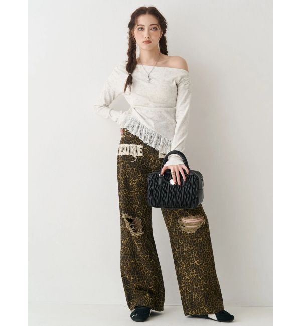 EVRIS「グラフィックワイドパンツ」|その他|