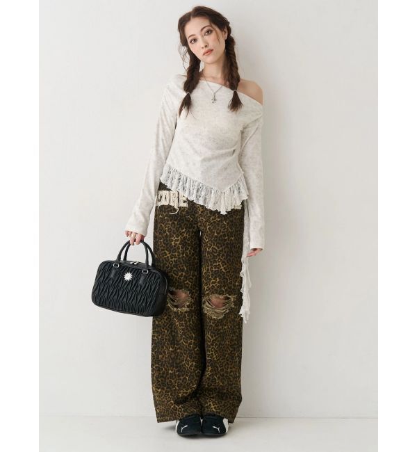 EVRIS「グラフィックワイドパンツ」|その他|