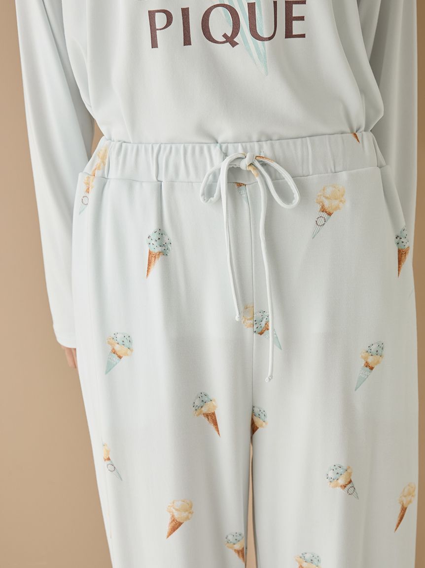 gelato pique「アイス柄ロングパンツ」|ルームウェア|