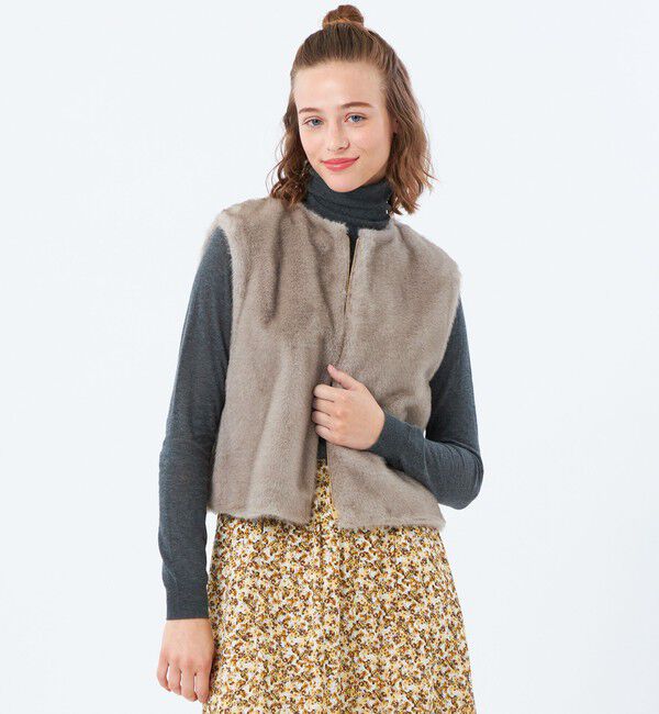 MACKINTOSH PHILOSOPHY「エコファージップアップジレ」|ブルゾン・スタジャン|グレー