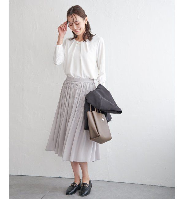 IKKA LOUNGE「バーチャーム付きブラウス」|シャツ・ブラウス|