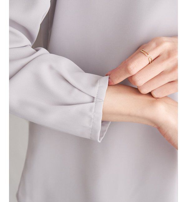 IKKA LOUNGE「バーチャーム付きブラウス」|シャツ・ブラウス|