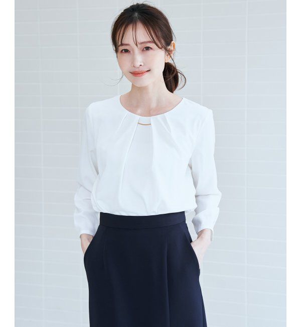 IKKA LOUNGE「バーチャーム付きブラウス」|シャツ・ブラウス|