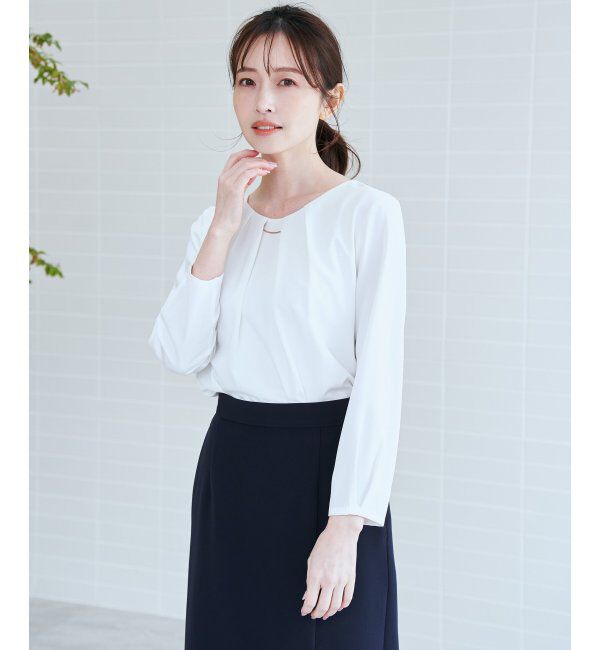 IKKA LOUNGE「バーチャーム付きブラウス」|シャツ・ブラウス|