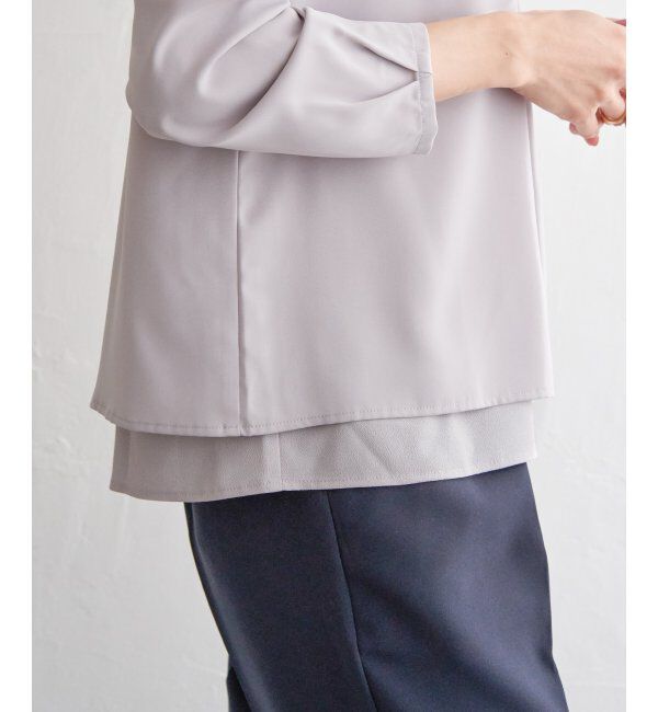 IKKA LOUNGE「バーチャーム付きブラウス」|シャツ・ブラウス|