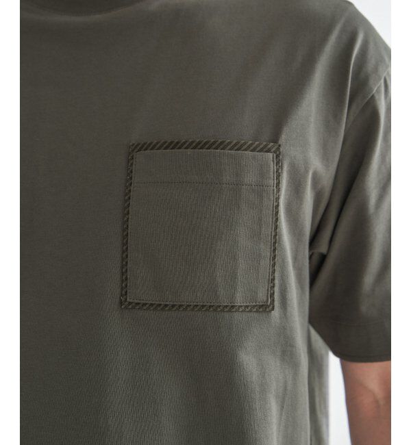 ikka「ストライプMIXポケットTシャツ」|Tシャツ・カットソー|