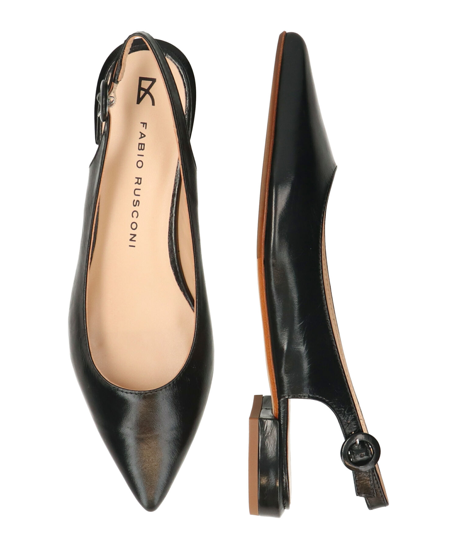 FABIO RUSCONI 「【FABIO RUSCONI】ポインテッドトウベーシックバックバンド(F51318)」|パンプス|