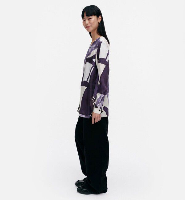 Marimekko「【一部店舗・オンラインストア限定】Kovertaa Kylmankukka ブラウス」|シャツ・ブラウス|