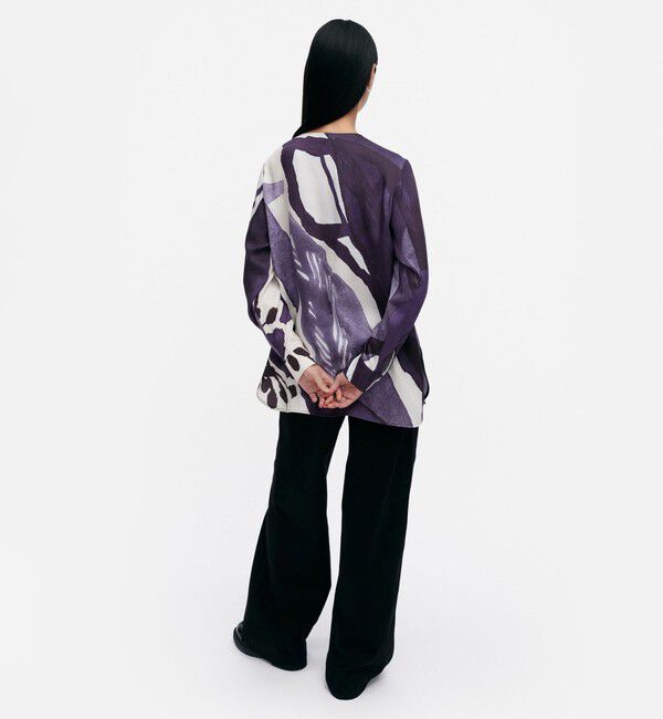 Marimekko「【一部店舗・オンラインストア限定】Kovertaa Kylmankukka ブラウス」|シャツ・ブラウス|