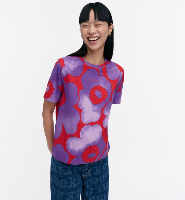 Marimekko「【一部店舗・オンラインストア限定】 Erna Akvarelli Unikko Tシャツ」|シャツ・ブラウス|