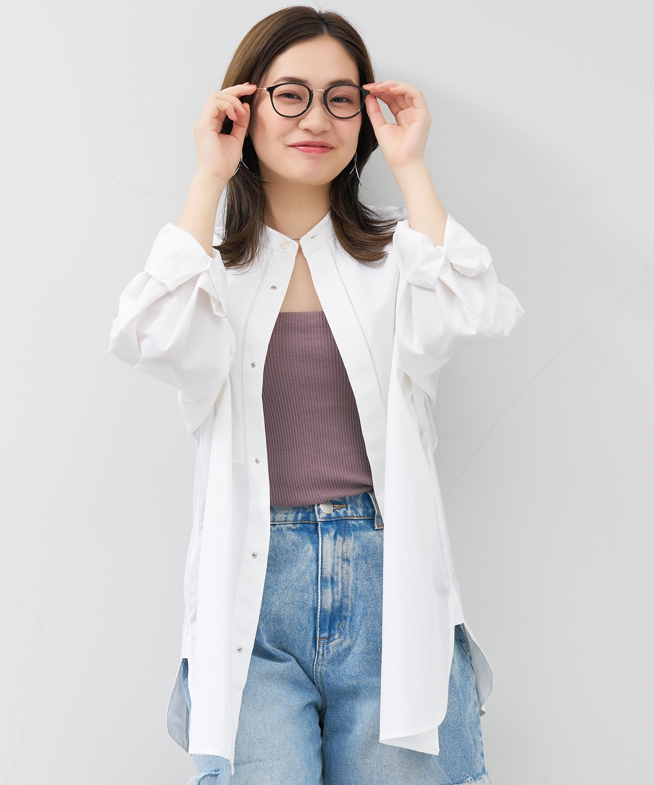  「ボストン型 大人可愛いメガネ トレンド感&times;きちんと感のあるデザイン｜黒縁 クリア レンズ交換券付き」|メガネ|